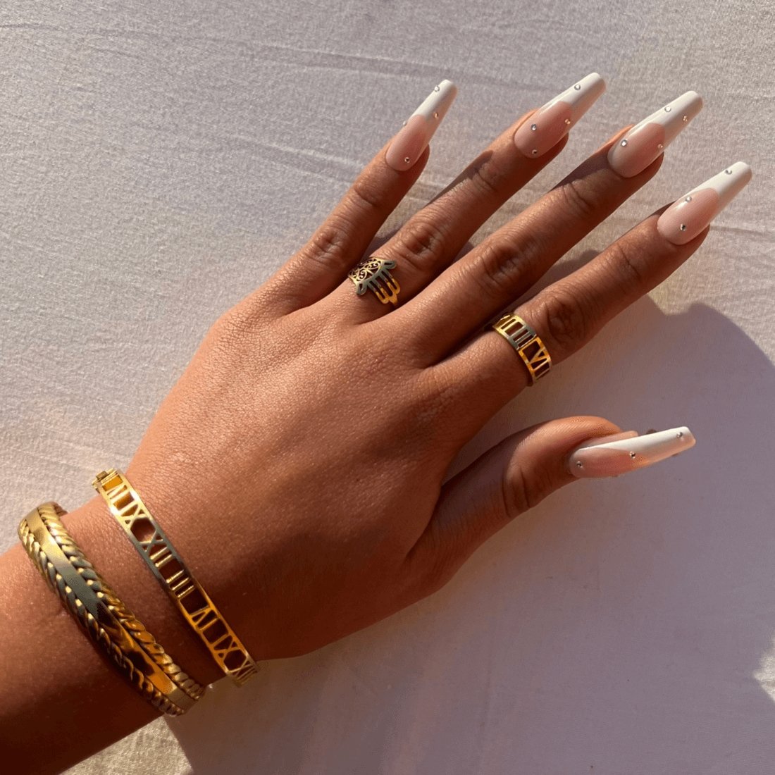 Ring Roman Numeral 18K Gold Plated