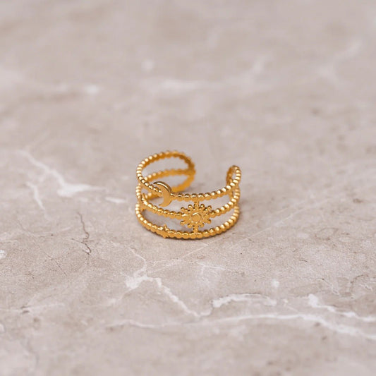 Ring Sky Adjustable 18K Gold Plated