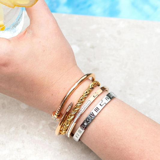 Roman Numerals Bracelet - Silver