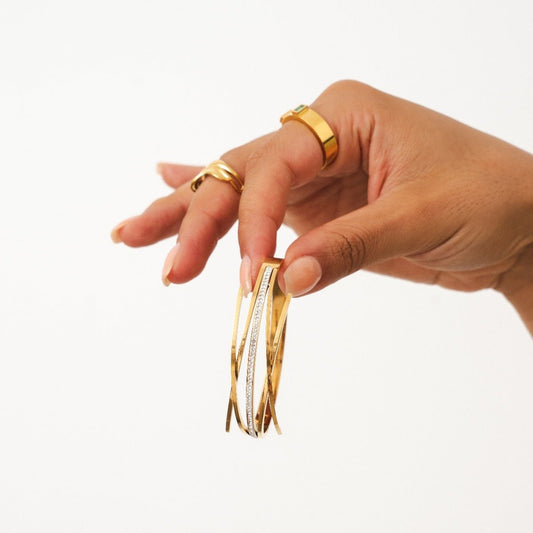 Florence Zirconia Bracelet 18K Gold Plated
