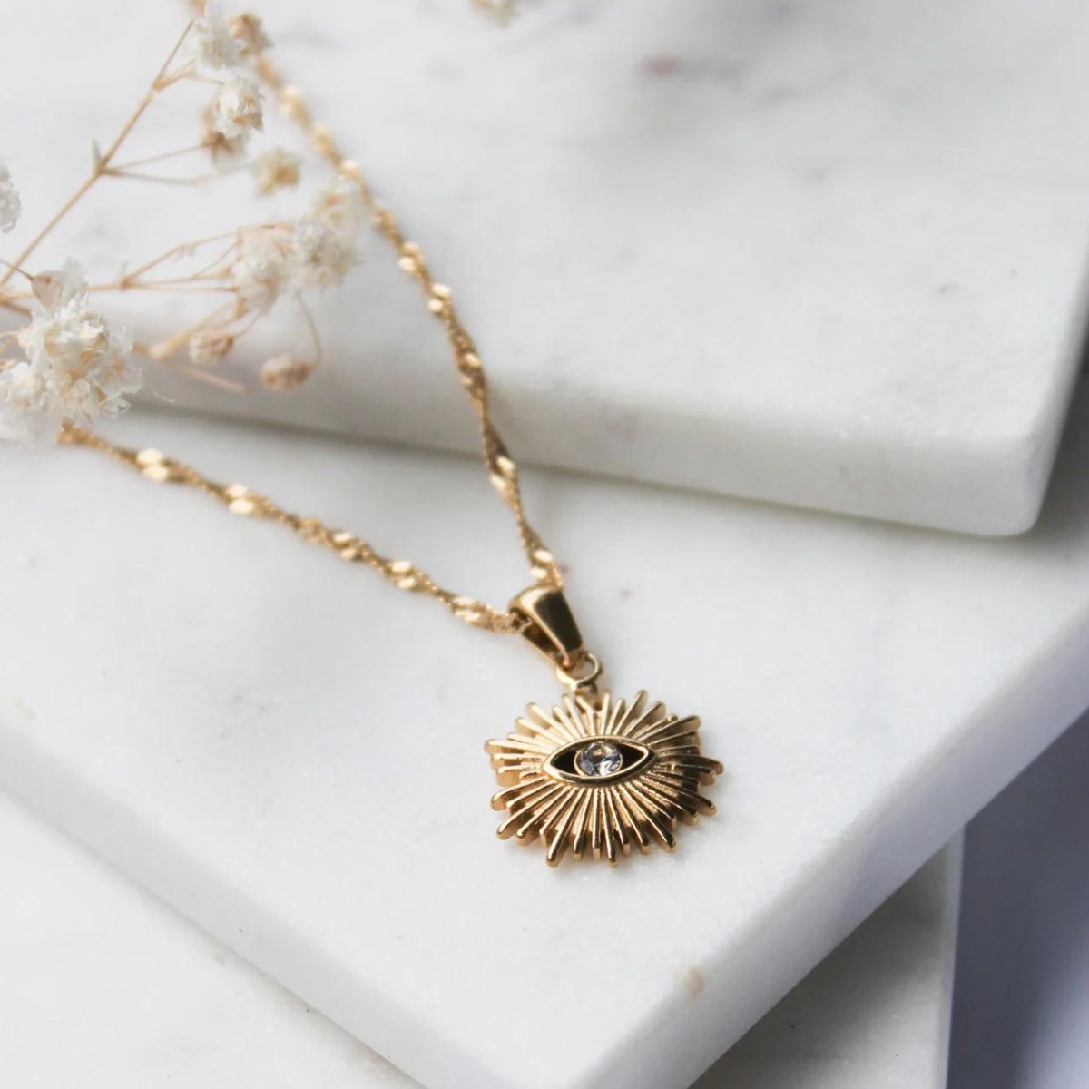 Necklace Eye 18K Gold Plated
