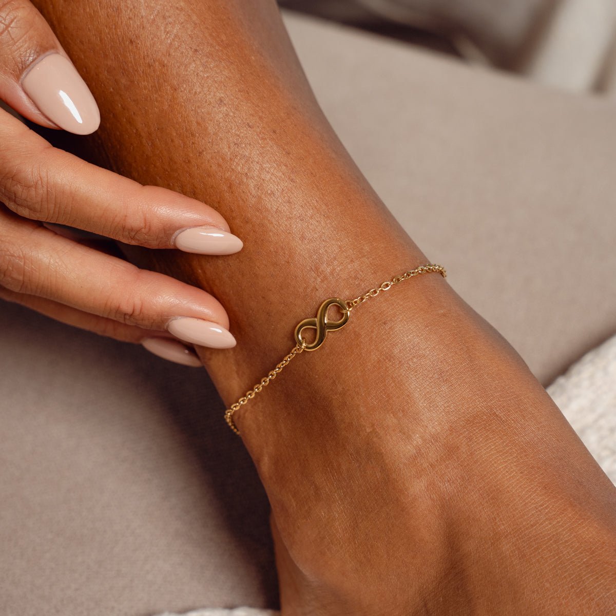 Infinity Anklet 18K Gold Plated