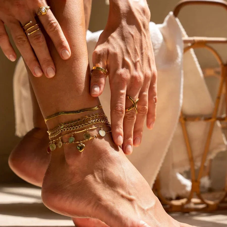 Anklet Love 18K Gold Plated