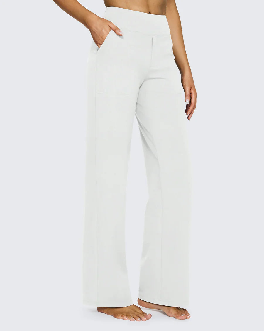High-Waist Wide Leg Dress Pants