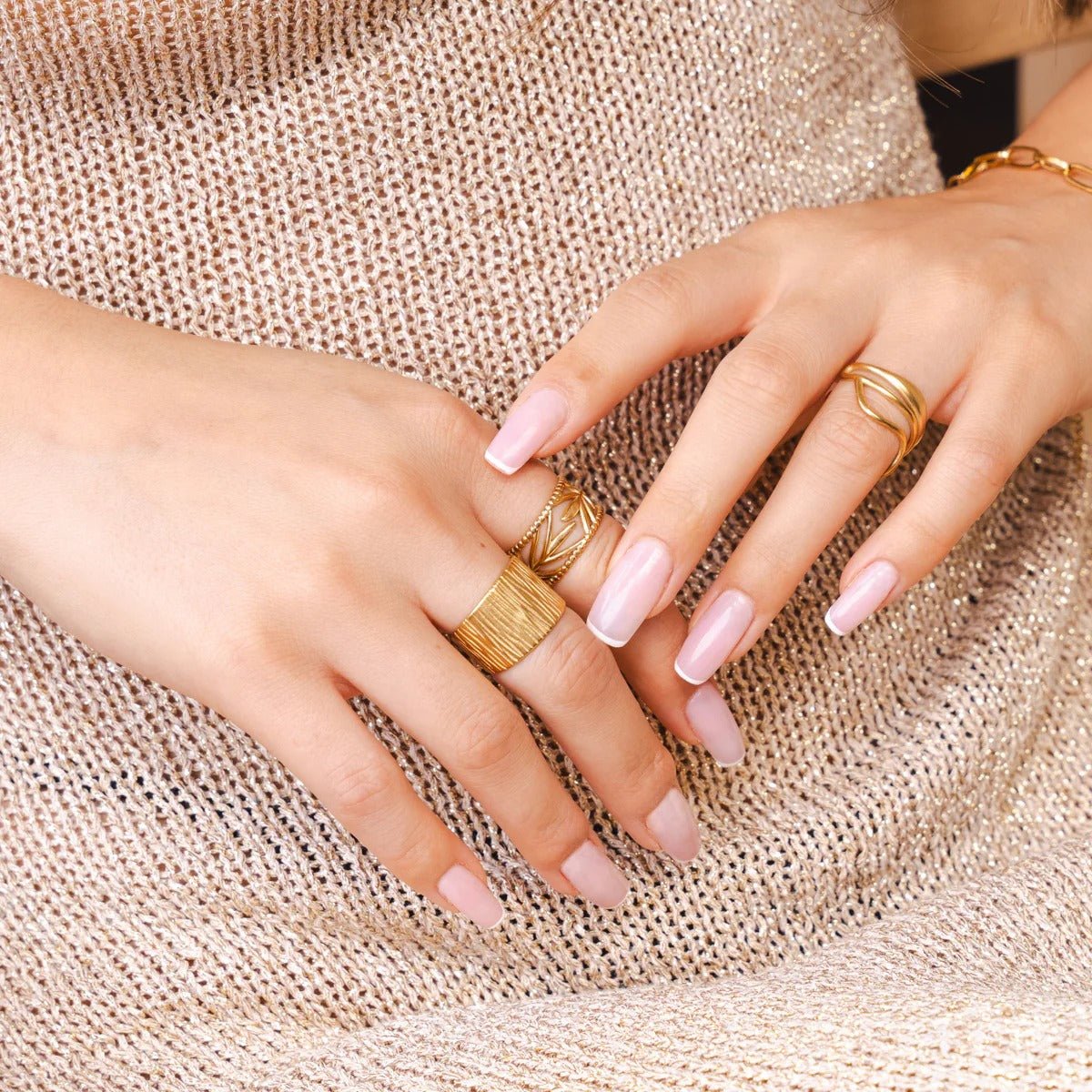Adjustable Botanical Ring 18K Gold Plated