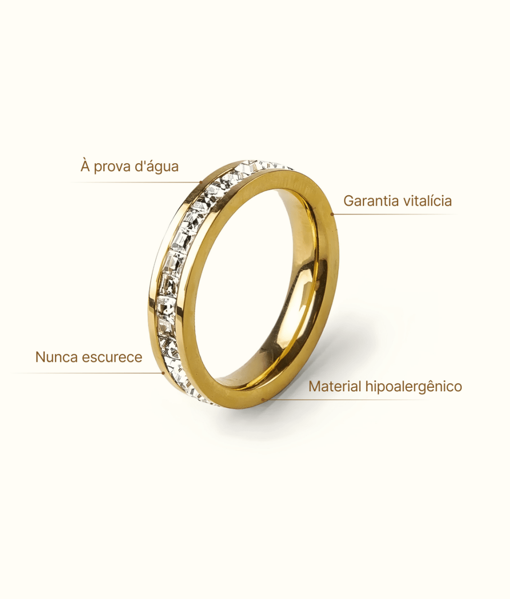 Ring Brilliant 18K Gold Plated
