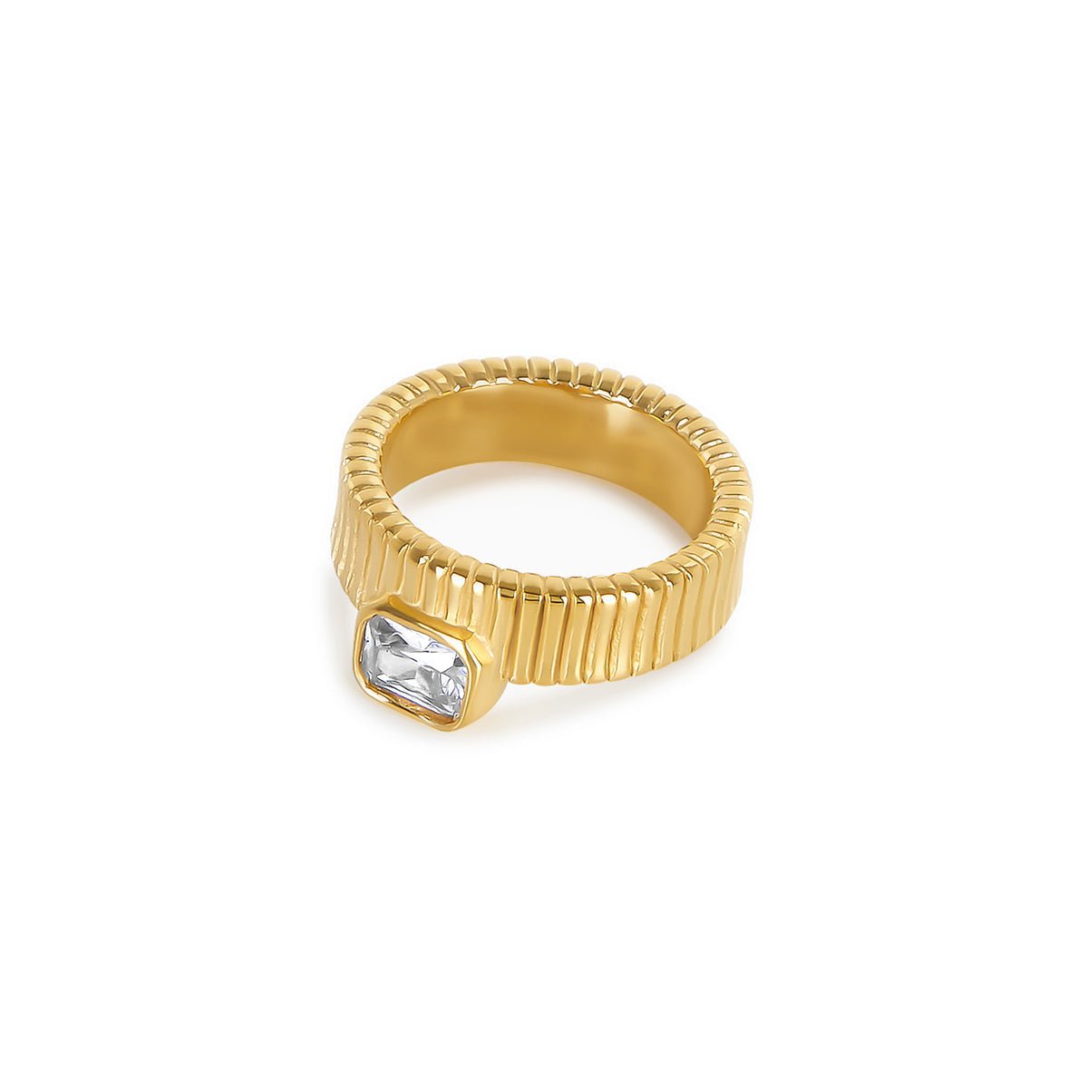Ring Capri Crystal 18K Gold Plated