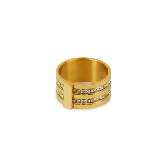 Ring Caviar Stack 18K Gold Plated