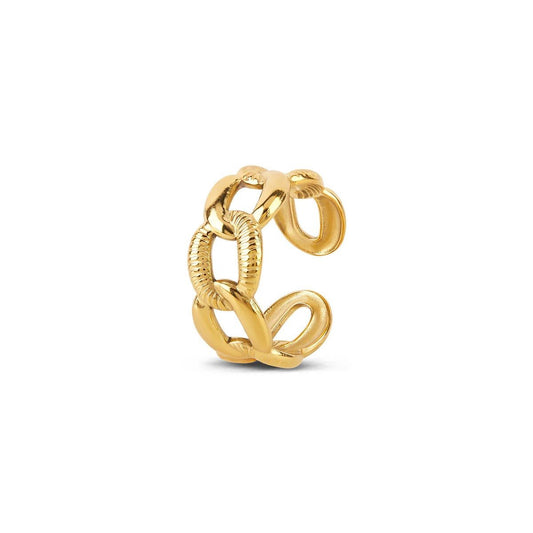 Ring Chain Bold Adjustable 18K Gold Plated