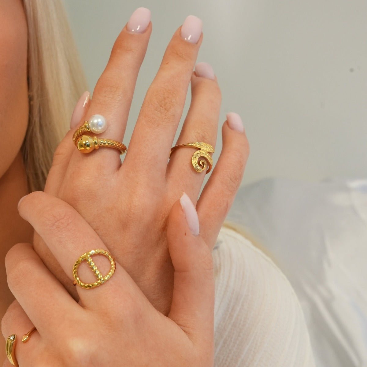 Ring Éclat Adjustable 18K Gold Plated