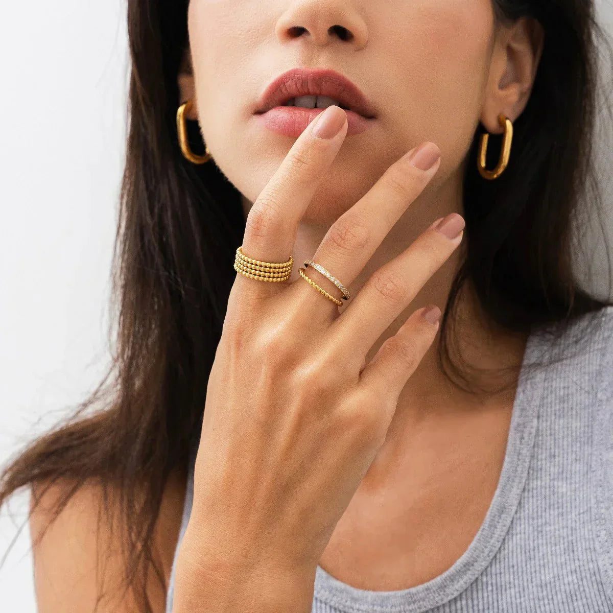 Ring Spheres Iconic 18K Gold Plated