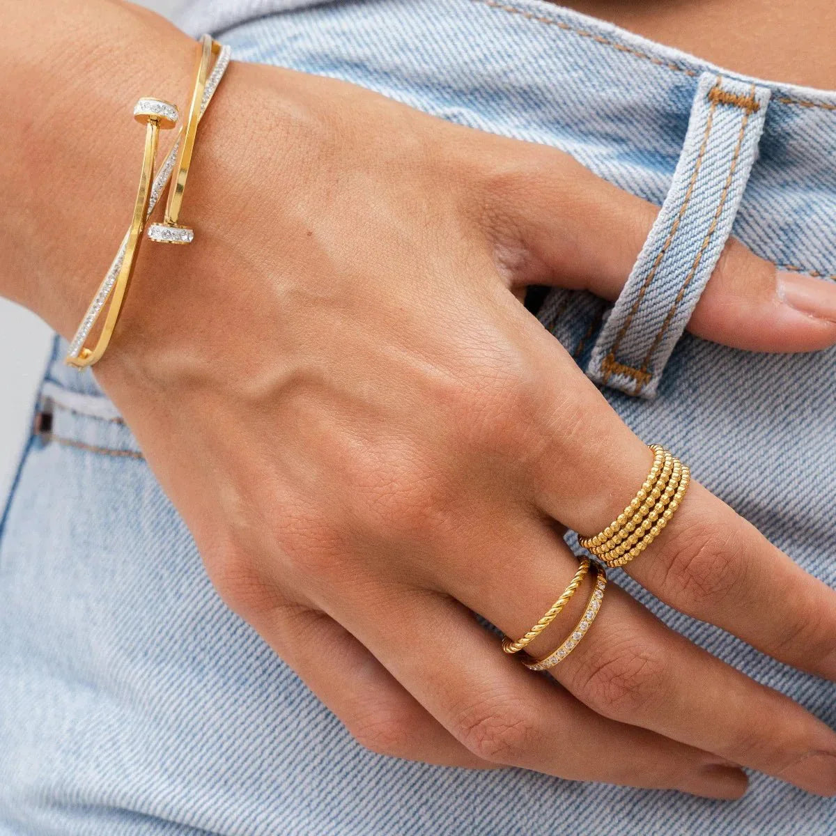 Ring Spheres Iconic 18K Gold Plated