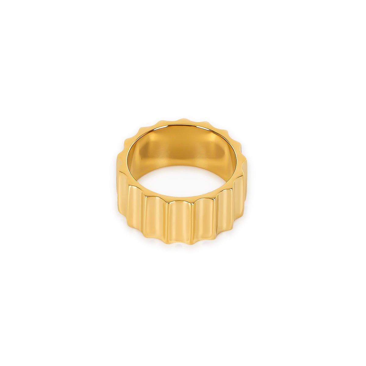 Ring Groove 18K Gold Plated