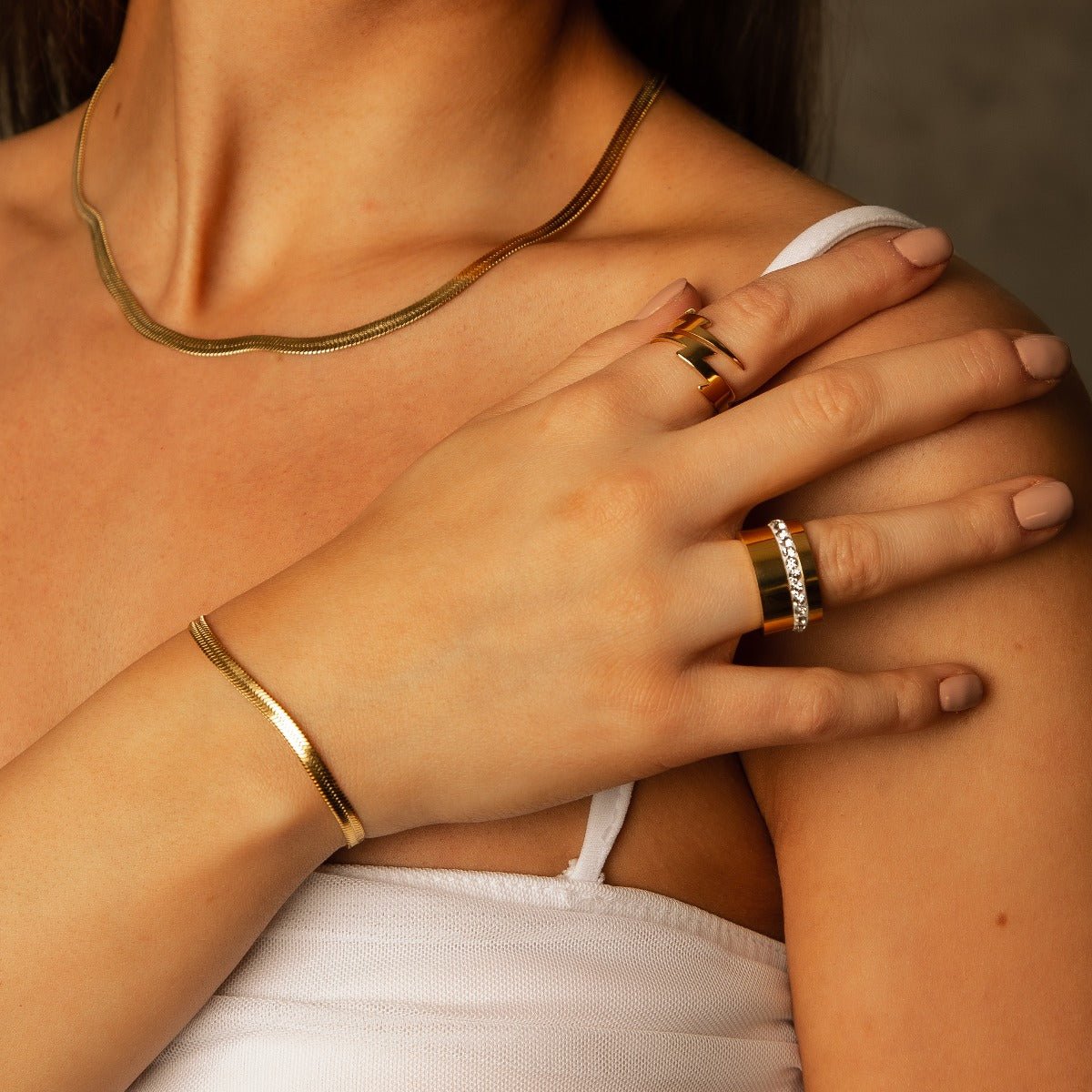 Liguria Ring 18K Gold Plated