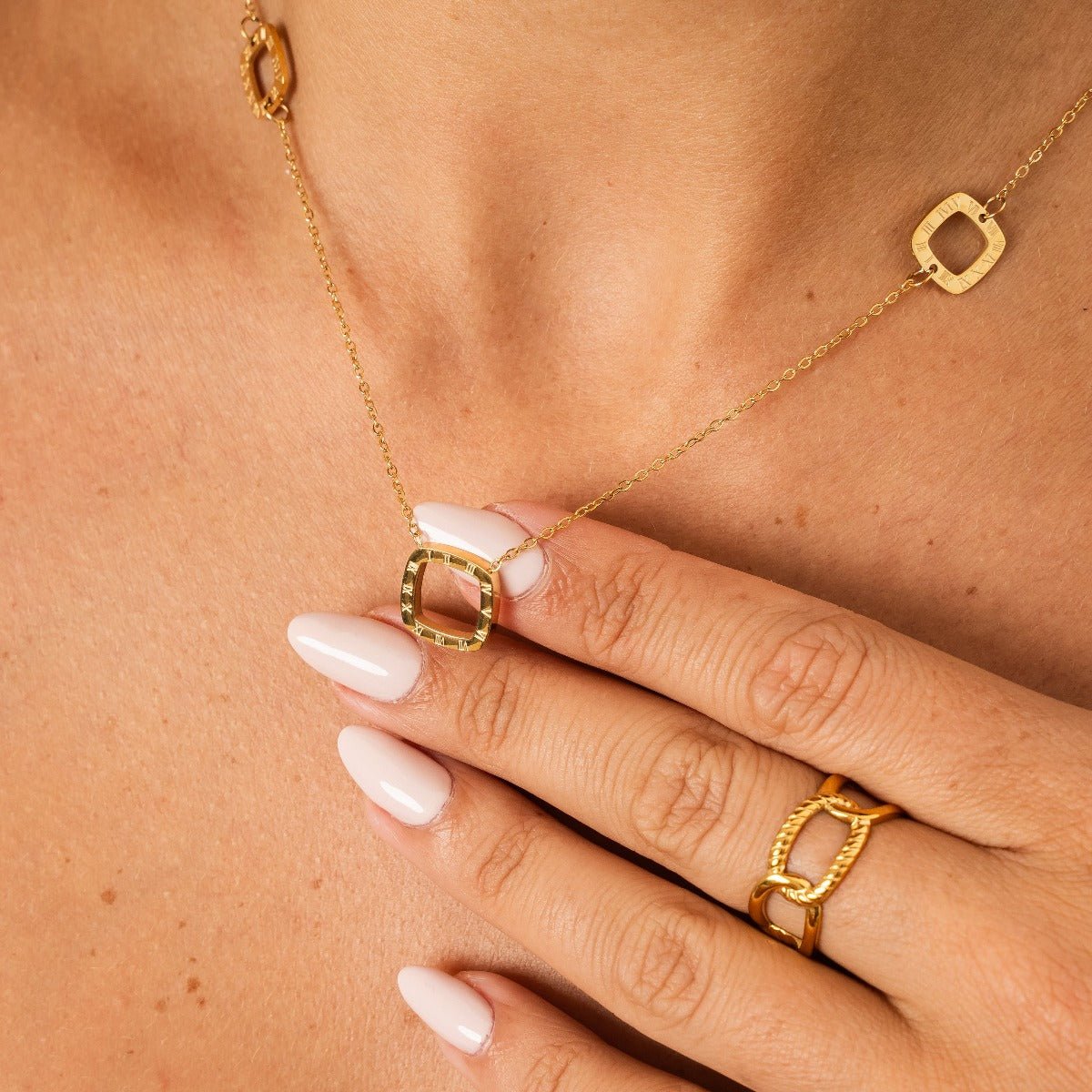 Ring Link Adjustable 18K Gold Plated