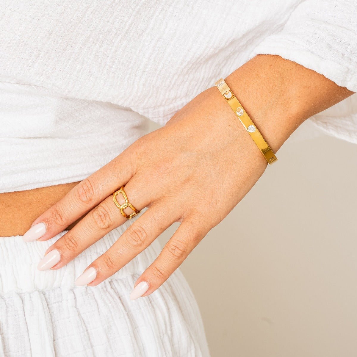 Ring Link Adjustable 18K Gold Plated