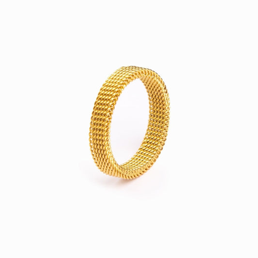 Ring Motion Mesh 18K Gold Plated