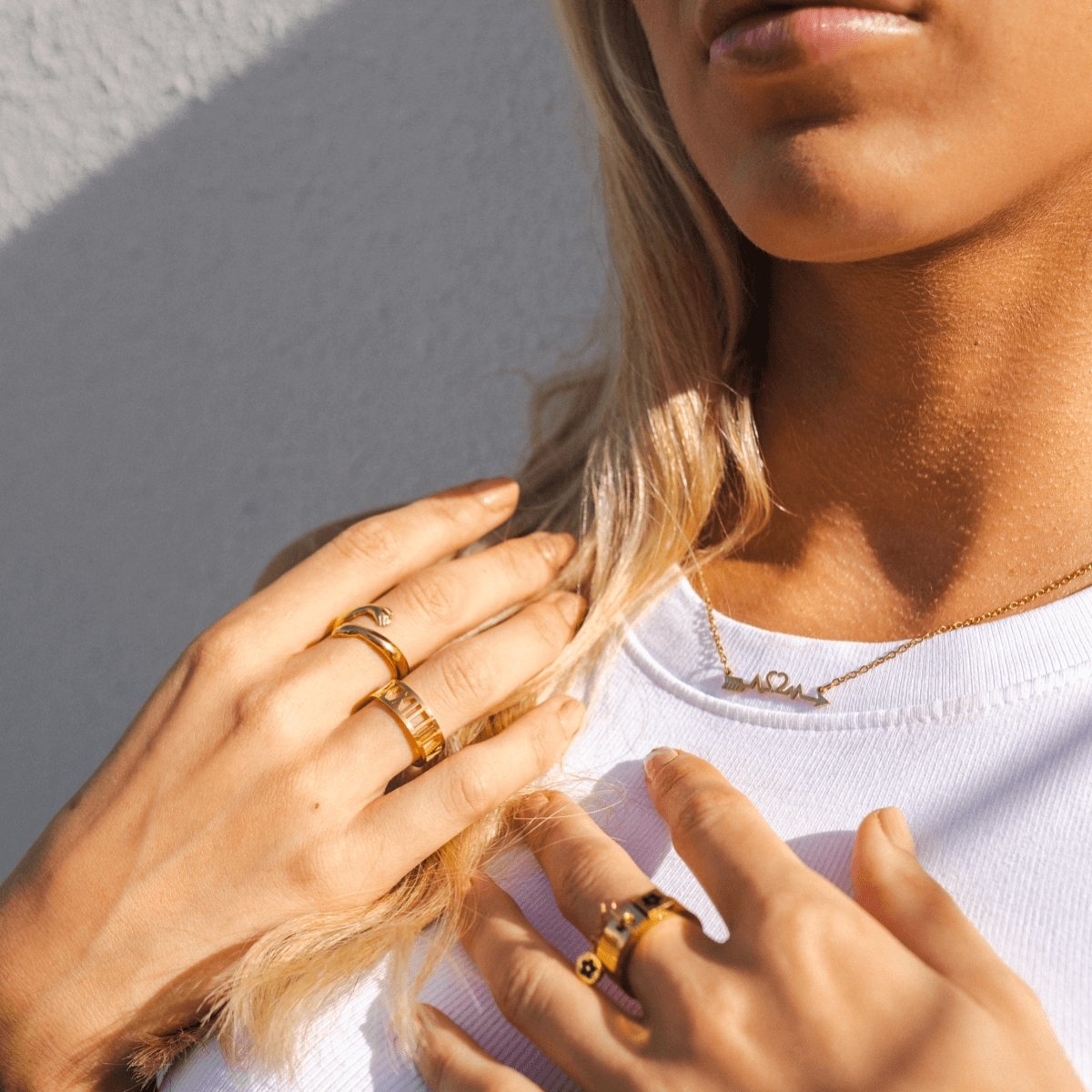 Ring Roman Numeral 18K Gold Plated