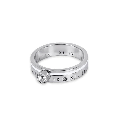 Queen Crystal Stone Ring - Silver