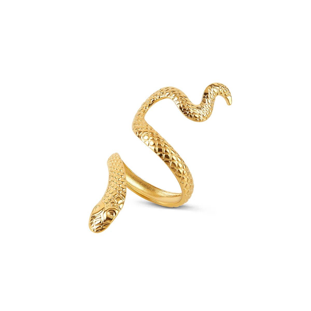 Ring Serpent Adjustable 18K Gold Plated
