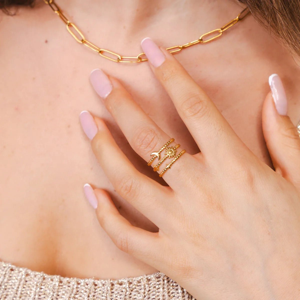 Ring Sky Adjustable 18K Gold Plated