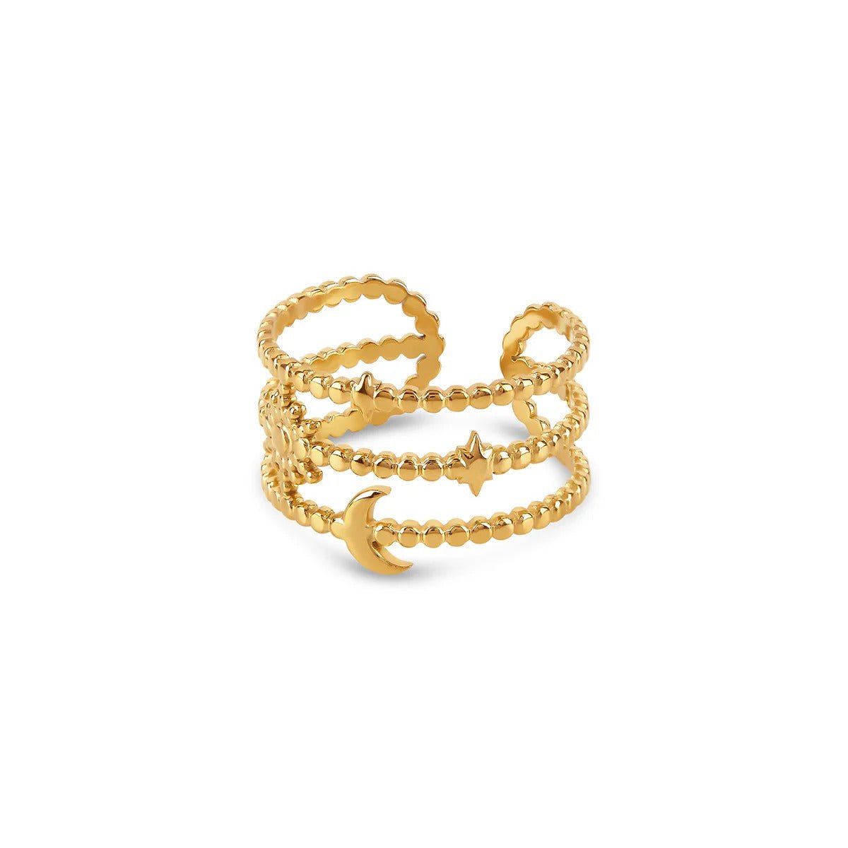 Ring Sky Adjustable 18K Gold Plated