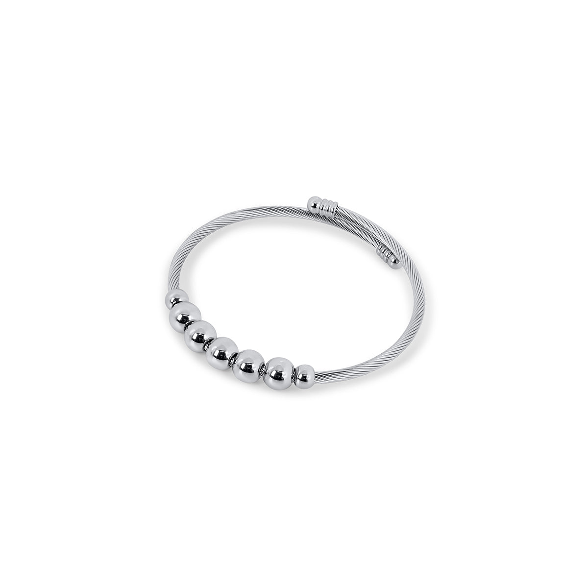 Adjustable Spheres Anti-stress Bracelet - Silver