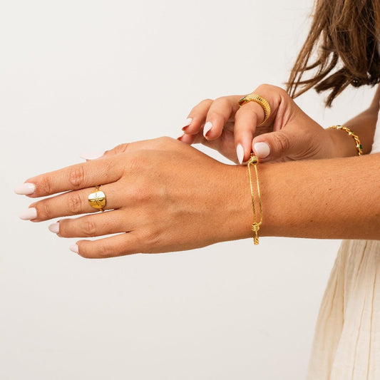 Eva Delicate Bracelet 18K Gold Plated