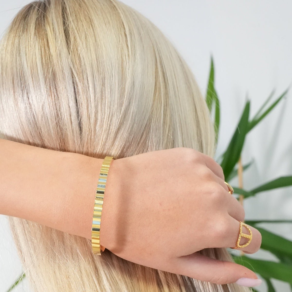 Ripple Bracelet 18K Gold Plated