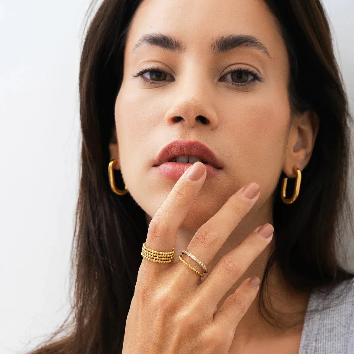 Earring Piper Hoop 18K Gold Plated