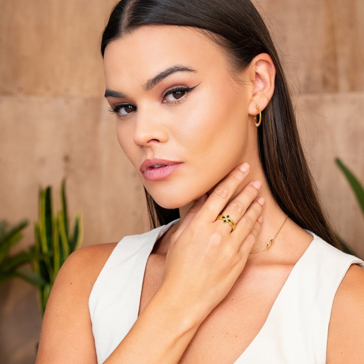 Earring Catania Hoop 18K Gold Plated