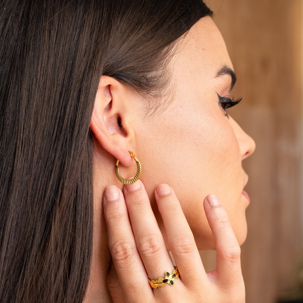 Earring Catania Hoop 18K Gold Plated