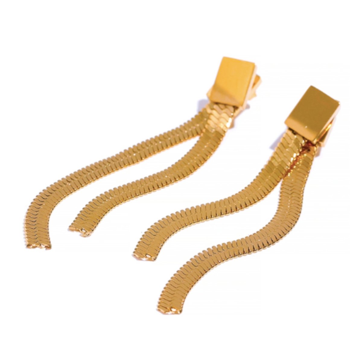 Earring Catarina Metal Mesh 18K Gold Plated
