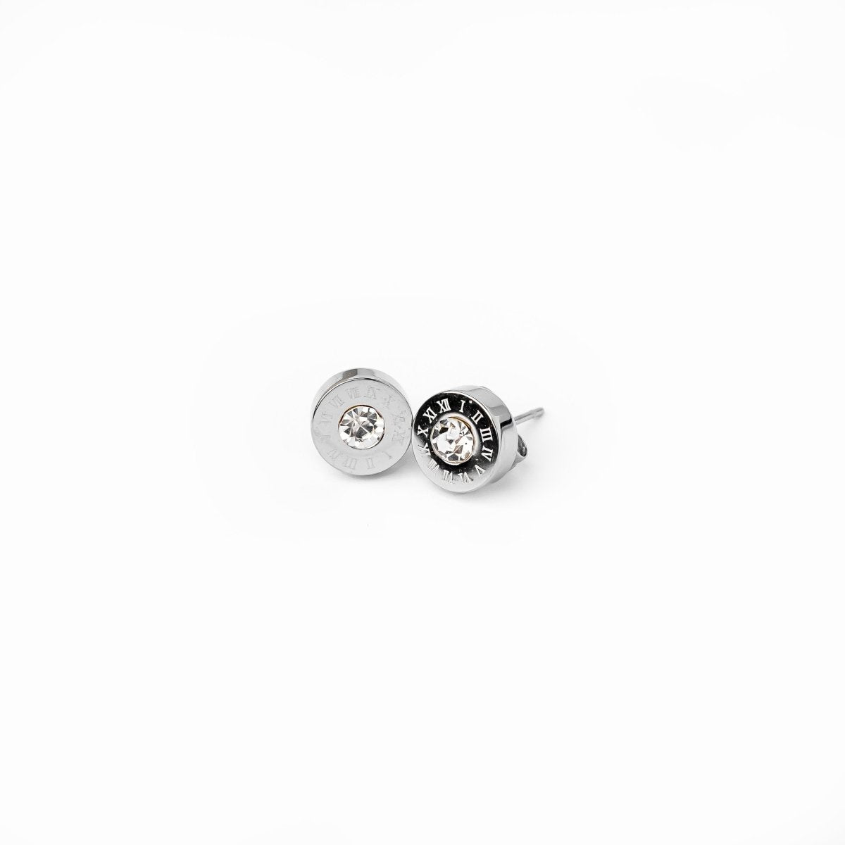 Encanto Crystal Stone Earring - Silver
