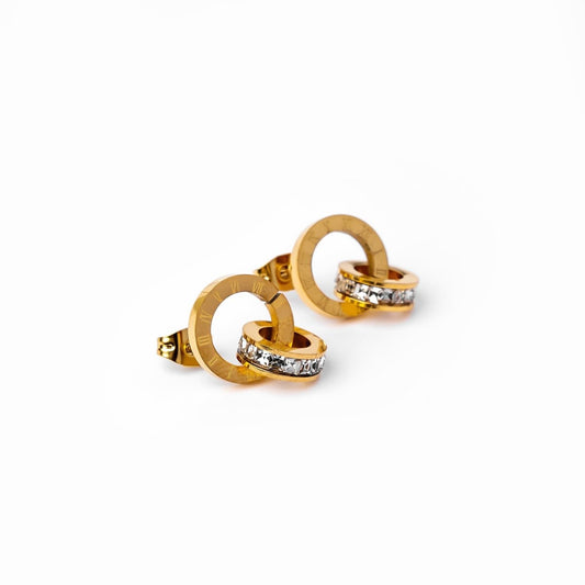 Earring Imperial Zirconia Stone 18K Gold Plated