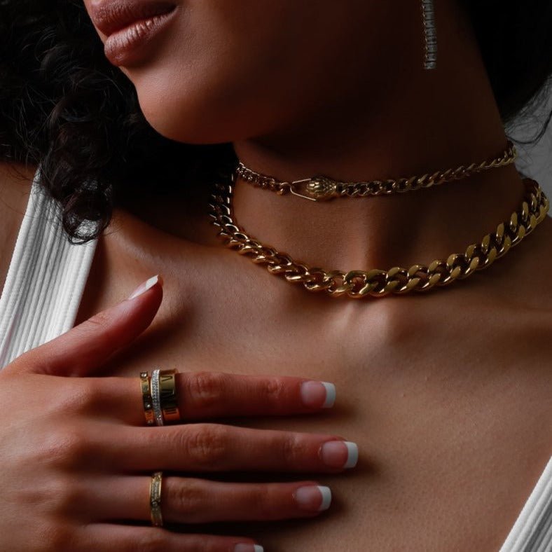 Necklace Serpent Choker 18K Gold Plated