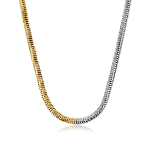 Necklace Contrast Mesh 18K Gold Plated