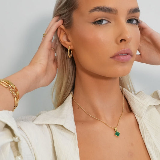 Necklace Geometric Minimal 18K Gold Plated