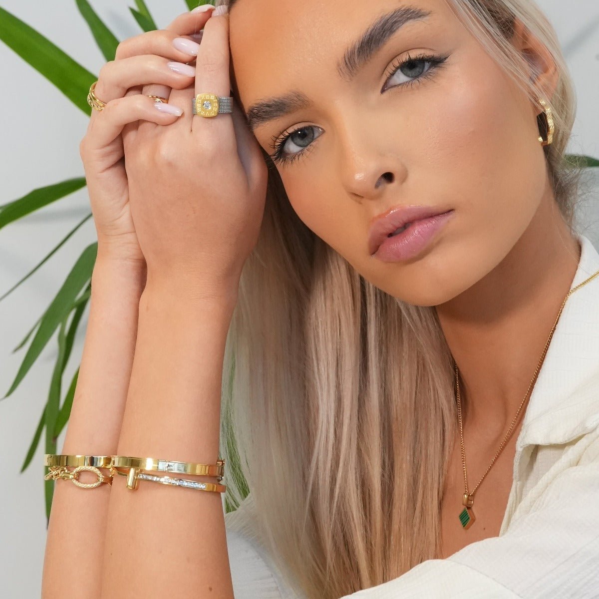Necklace Geometric Minimal 18K Gold Plated