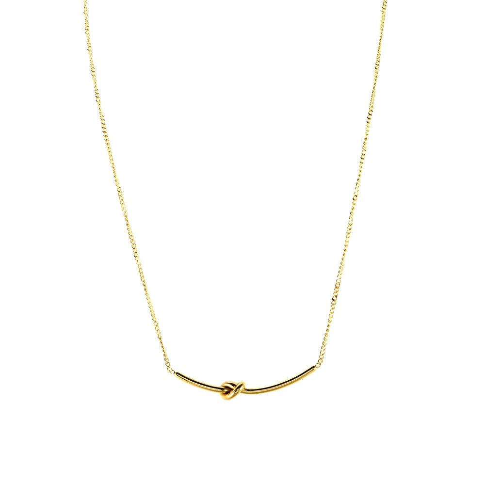 Necklace Knot 18K Gold Plated