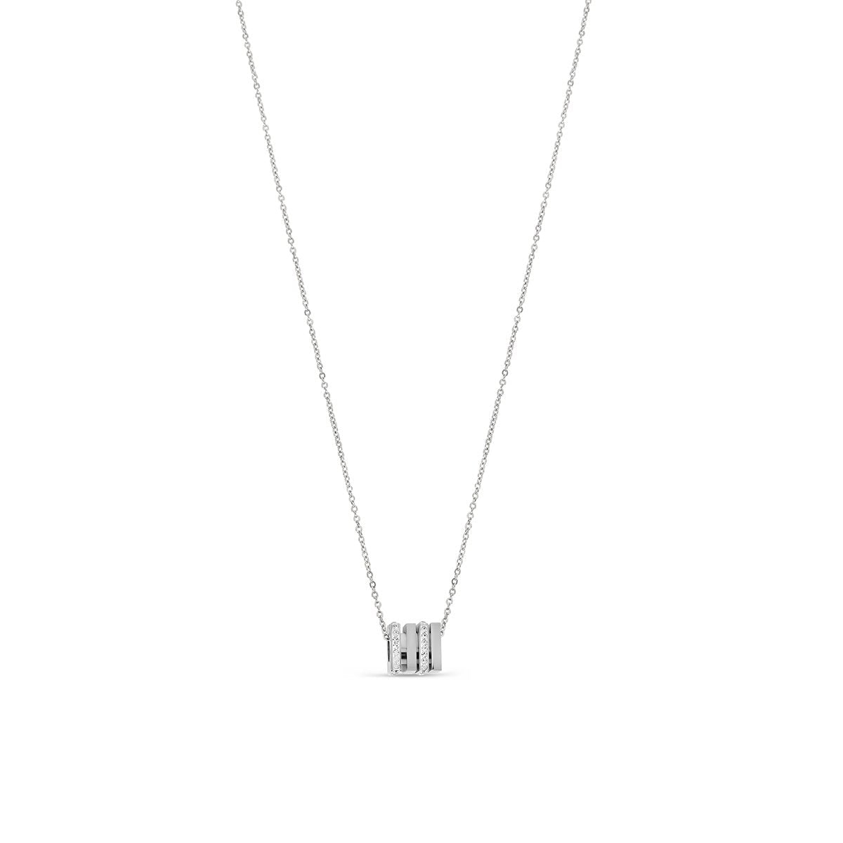 Ruby Necklace - Silver