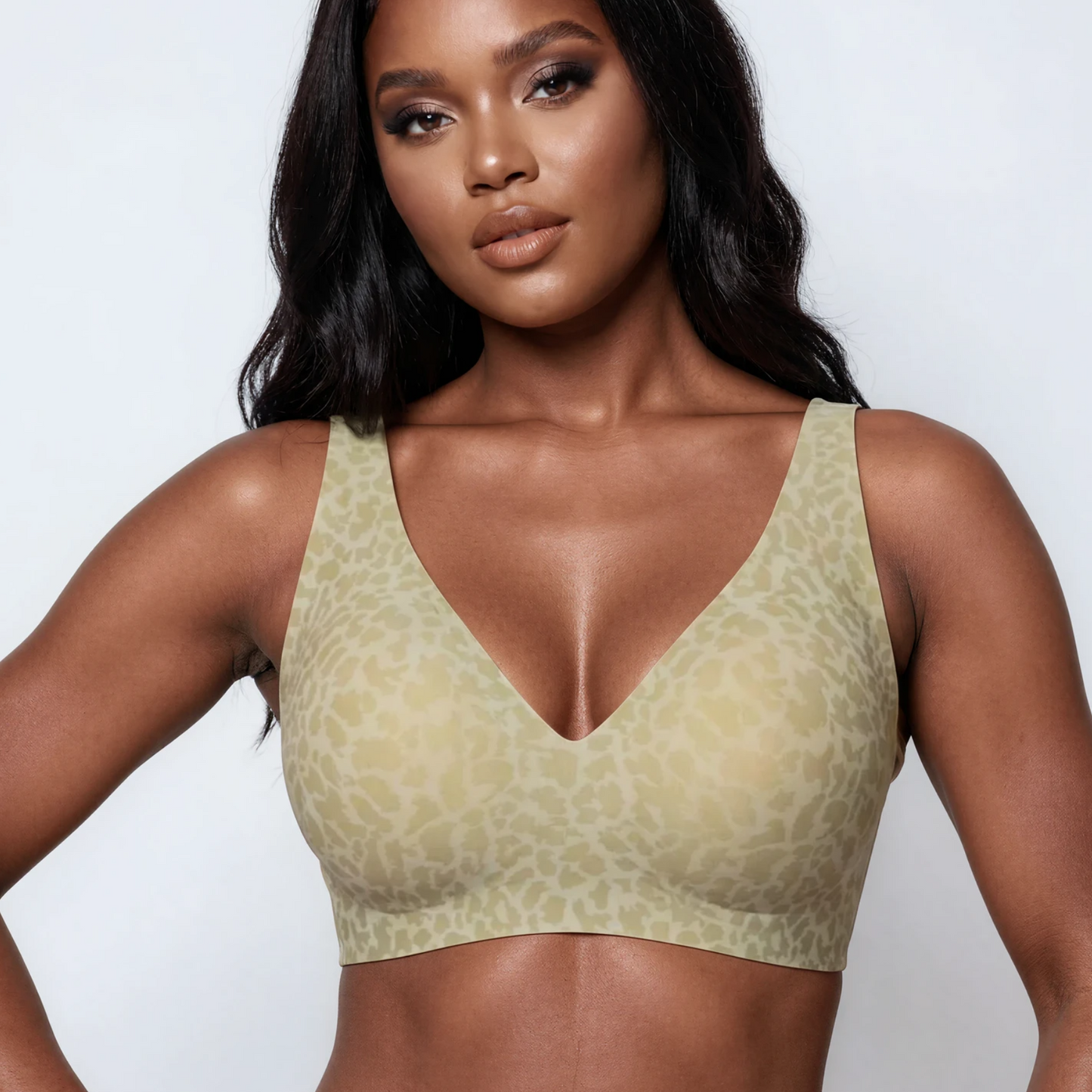 Wireless Leopard Jelly Bra