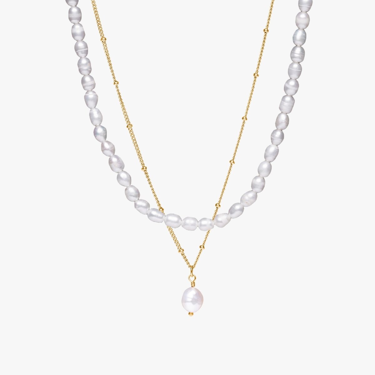 Aloha Double Necklace Mix 18K Gold Plated