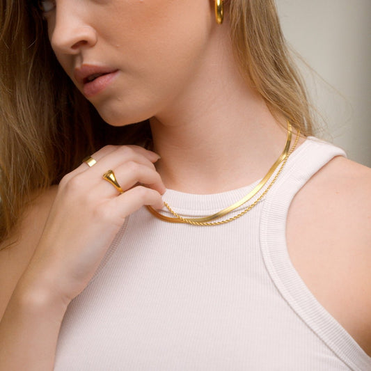 Melina Necklace Mix 18K Gold Plated