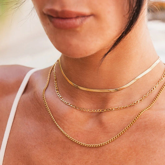 Mix of Chains 18K Gold Plated