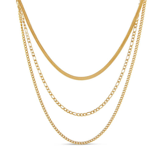 Mix of Chains 18K Gold Plated