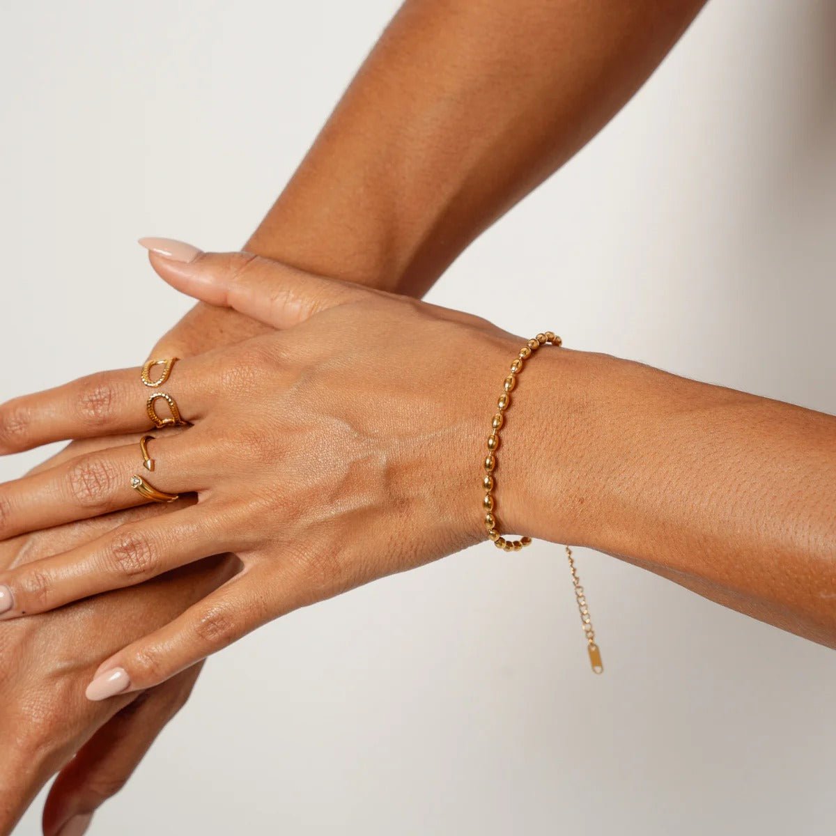 Bracelet Chain Spheres 18K Gold Plated