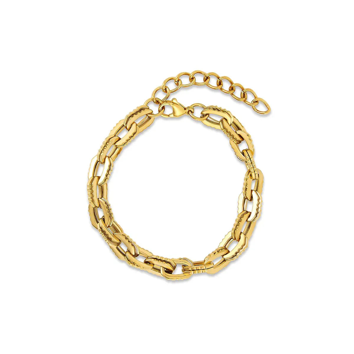 Bracelet Links Chunky 18K Gold Plated
